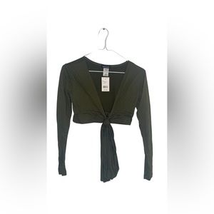 Olive Wrap Top from Top Chic